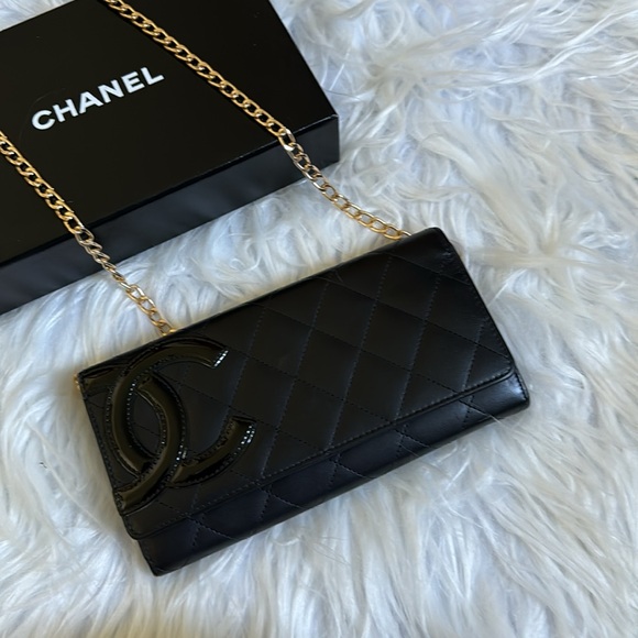 Chanel Long Clutch/ Leather Wallet! Black Quilted CC Full Inclusion EUC! - Picture 17 of 17